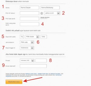 Cara Membuat Email di Yahoo 2