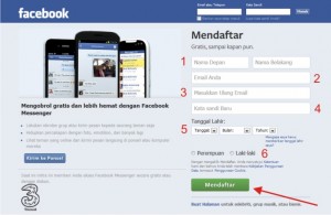 Cara Mendaftar Facebook 1