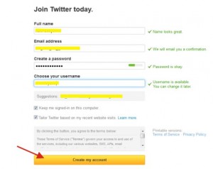 Cara Mendaftar Twitter 2
