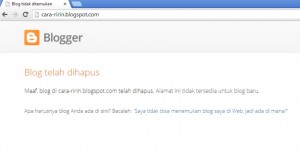 Cara Mengembalikan Blog yang Dihapus Pihak Blogger 2