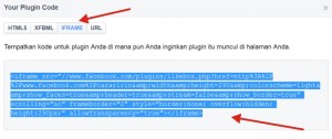 Cara Pasang Widget Facebook di Blog 2