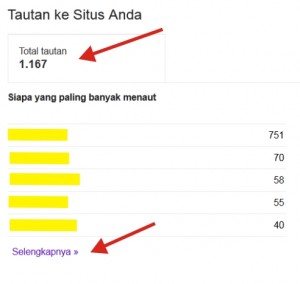 Cara Mengetahui Jumlah Backlink Blog Anda 4