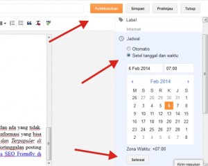 Cara Menjadwal Penerbitan Artikel di Blogspot