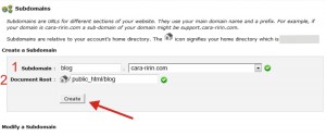 Bagaimana Cara Membuat Sub Domain Sendiri