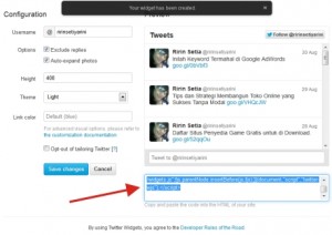 Cara Pasang Widget Twitter di Blog 4