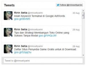 Cara Pasang Widget Twitter di Blog 6