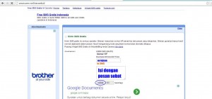 cara mengirim sms lewat internet