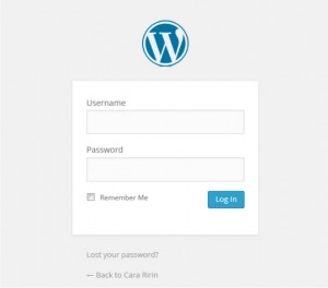 Log in WordPress Indonesia