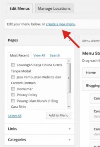 Tutorial Bikin Menu WordPress