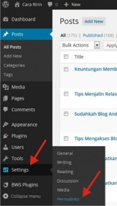 Cara Settings Permalinks WordPress Url Postingan yang Keren 1