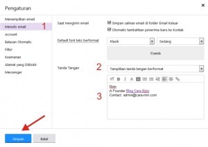Cara Mengaktifkan Fitur Tanda Tangan pada Yahoo