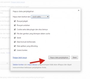 Cara Menghapus Cache di Google Chrome