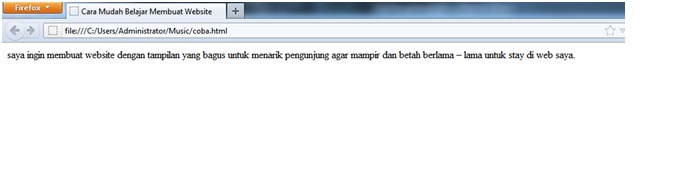 memberi judul dokumen HTML