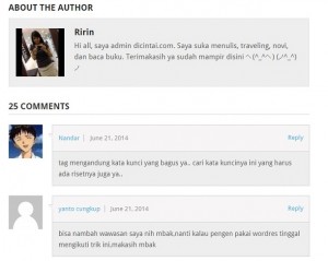 menampilkan foto profil komentar dan foto profil kotak penulis (author box)