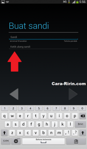 Menentukan Kata Sandi atau Pasword untuk Akun Gmail via Hp Android