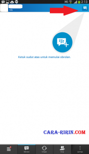 Cara Membuat Status Baru di Blackberry Messenger