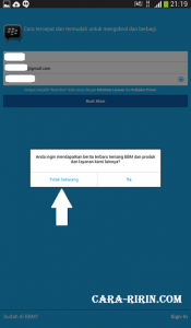 Tutorial Bikin Akun BBM untuk Chating dengan Teman