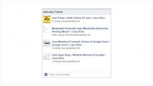 Facebook Activity Feed