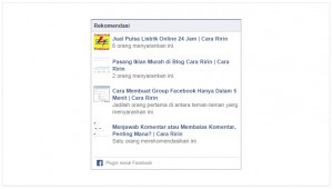 Facebook Recommendations Feed