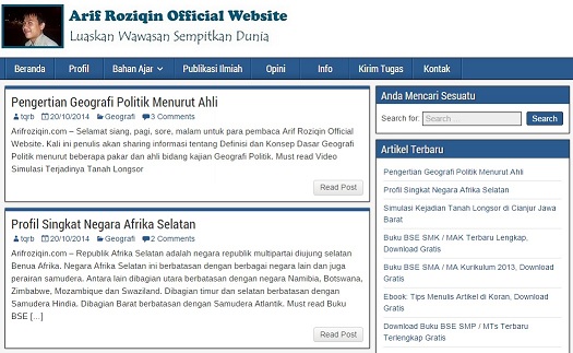 Beranda Arif Roziqin