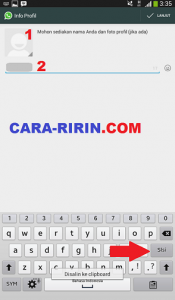 Sign Up WhatsApp Messenger Pakai Nomor Hand Phone
