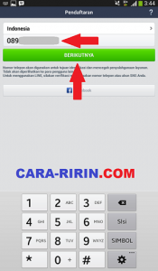 Smartphone Android, Pendaftaran Account Line