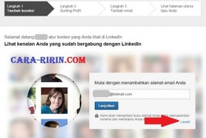Import Data Akun Email ke Akun Profil Linkedin untuk Menambah Teman