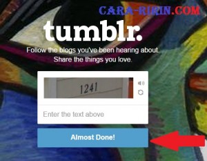 Pendaftaran Akun Blog di Situs Tumblr untuk Ngeblog Gratis