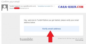 Langkah-langkah Registrasi Akun Tumblr + Gambar Screenshot Tutorial