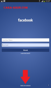 Cara Bikin Facebook lewat Hape
