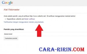 Memasang Kode Verifikasi Webmaster di Edit Template Blogger/Blogspot