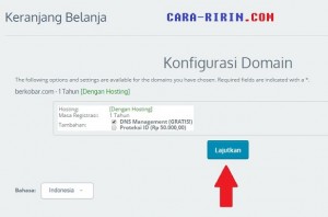Konfirmasi Pembayaran Pembelian Hosting dan Domain Baru
