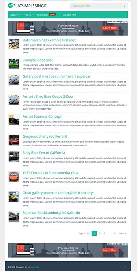 Flatsimplebingit WordPress Theme